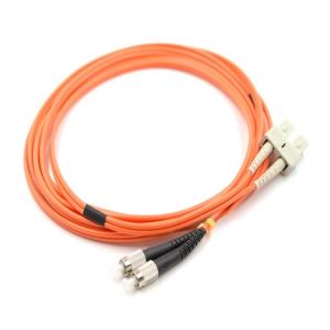 QYY-  OM2 Fiber Optic Jumper Multi Mode Dual Core  SC-FC Optic Fiber Patch Cable