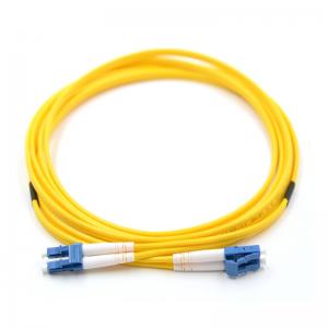 QYY-  LC UPC - LC UPC 1m Duplex Connector Fiber Optic Patch Cord 