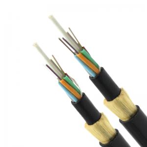 QYY- ADSS Fiber Optic Cable G652D 48 96 Core Aerial Kevlar Wire