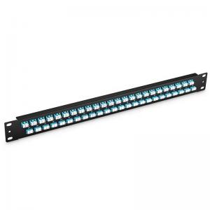 QYY- 1U 19'' Fiber Optic Adapter Patch Panel 96 Fibers 48 Ports LC UPC Duplex