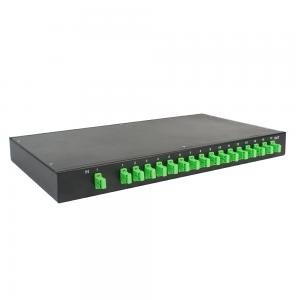 QYY- 1X16 Fiber PLC Splitter 1U 19 Rack SCAPC