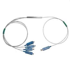 QYY- 1x4 SC/UPC PLC 0.9mm Optical Splitter 