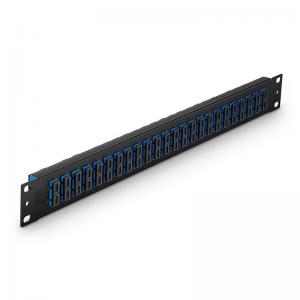 QYY- 24 Ports 48 Fibers SC UPC SM Duplex (Blue) Adapter 1U 19'' Fiber Adapter Panel 