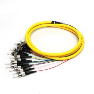 QYY- 9/125 Singlemode Glass ST 12 Fiber Multi Color Pigtails
