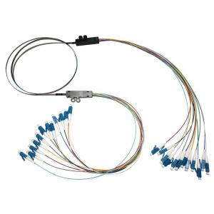 QYY- Customized 6-12 Fibers Sing Mode/Multimode Ribbon Bare Fan-Out Fiber Optic Pigtail