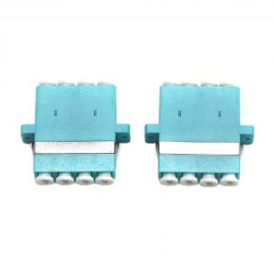 QYY- LC OM3 Quad optical fiber adapter 