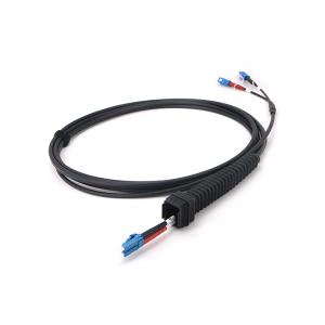 QYY-  LC SM Duplex G657A1 Outdoor Waterproof LSZH Fiber Jumper Patch Cord