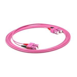 QYY-  SC-SC OM4 MM 50/125 Multi Mode Optical Fiber Patch Cord Duplex Fiber Optical Jumper
