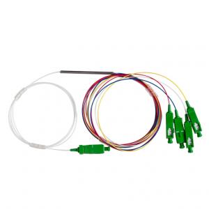 QYY- fiber optic FBT coupler 1x4 SM 0.9 mini tube am cable